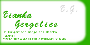 bianka gergelics business card